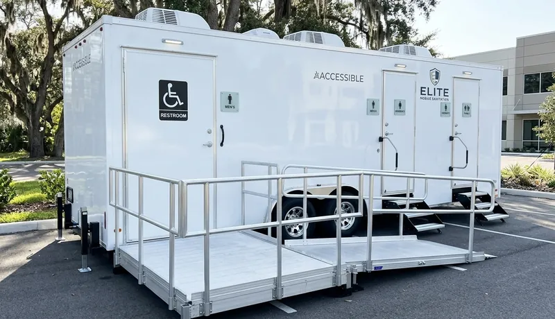 ADA Restroom Trailer construction deployment in Tulsa, OK