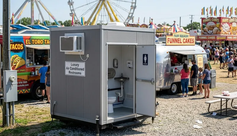 Climate-Controlled Porta Potty