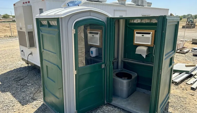 Climate-Controlled Porta Potty rental unit in Tulsa, OK