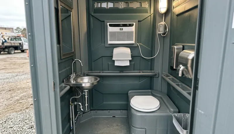 Climate-Controlled Porta Potty delivery to site in Tulsa, OK