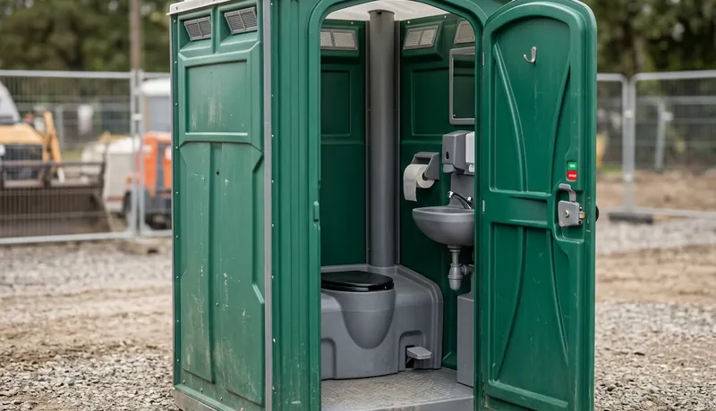 Flushable Porta Potty clean interior in Tulsa, OK