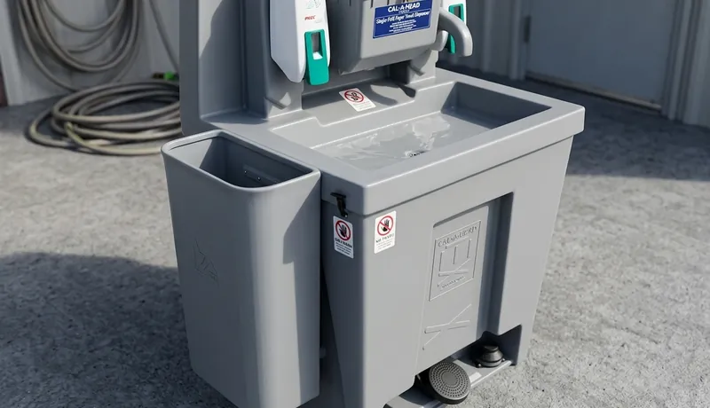 Portable Sink Station on-site placement in Tulsa, OK