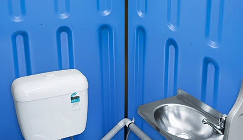 Sewer-Connected Portable Toilet rental unit in Tulsa, OK