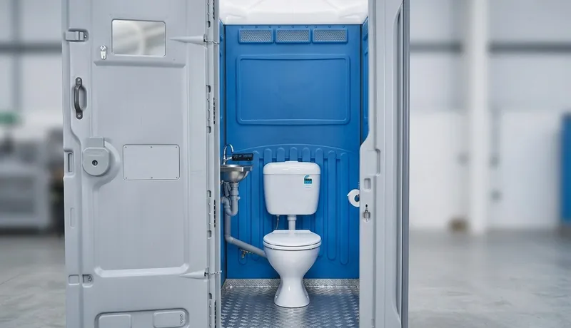 Sewer-Connected Portable Toilet clean interior in Tulsa, OK