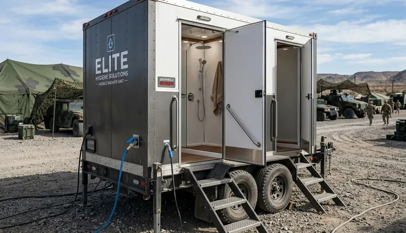 Shower Trailer clean interior in Tulsa, OK