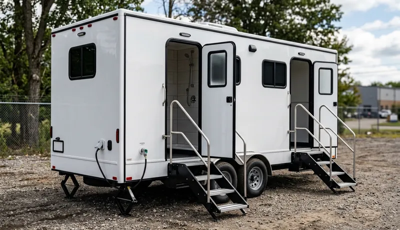 Shower Trailer delivery to site in Tulsa, OK