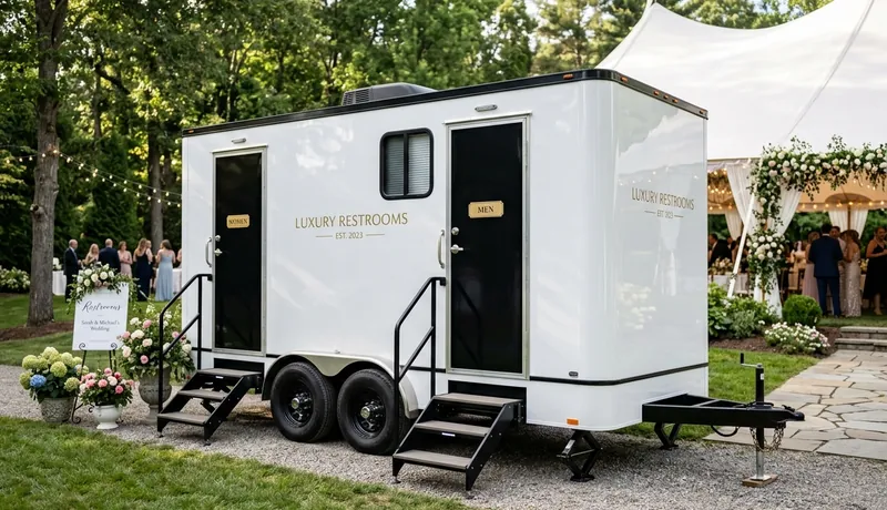 VIP Restroom Trailer on-site placement in Tulsa, OK