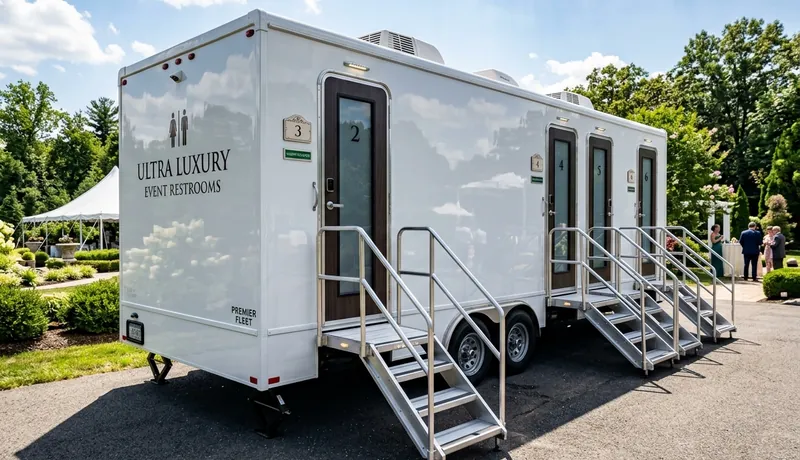 VIP Restroom Trailer clean interior in Tulsa, OK