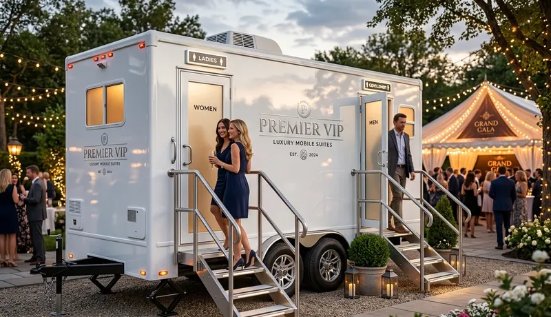 VIP Restroom Trailer construction deployment in Tulsa, OK